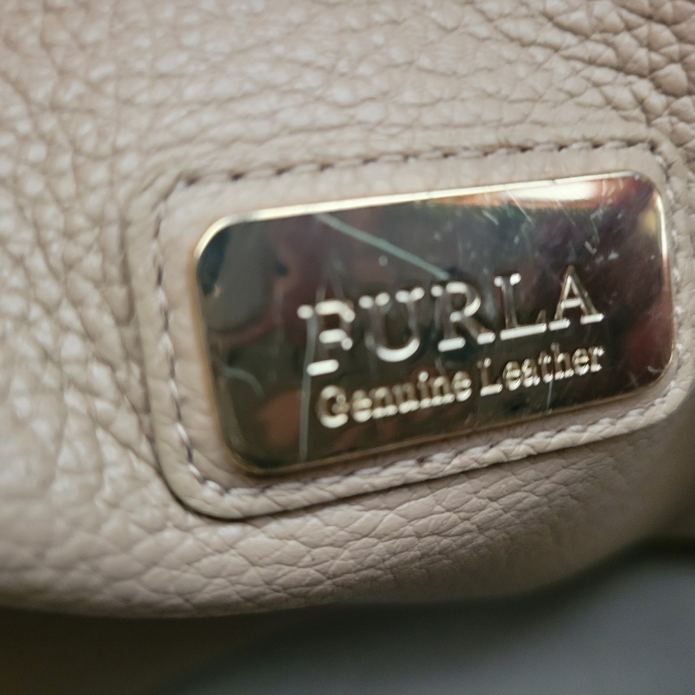 Furla Taupe Leather Tote Bag - Picture 7 of 13